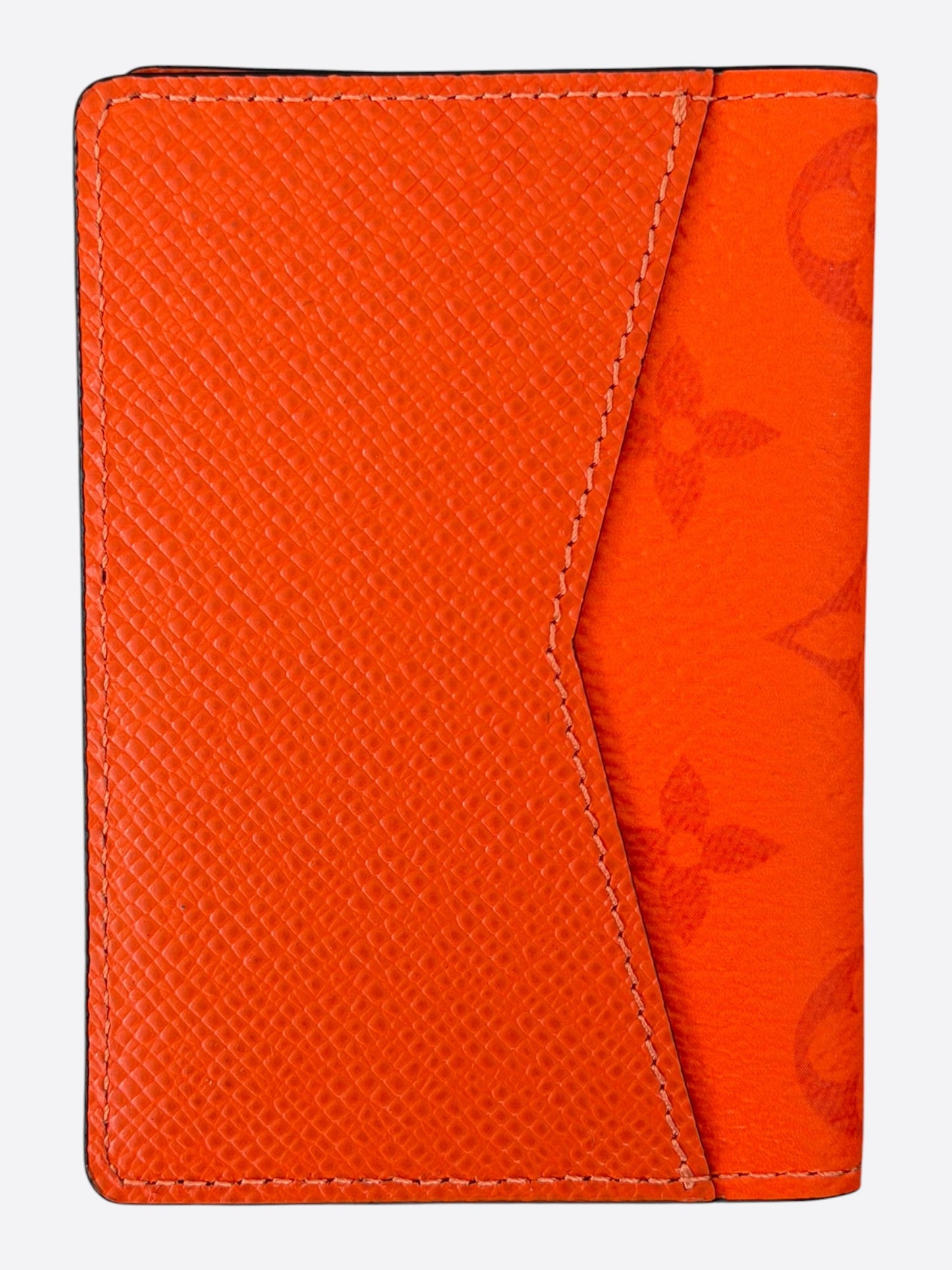Louis Vuitton Orange Taigarama Monogram Pocket Organizer