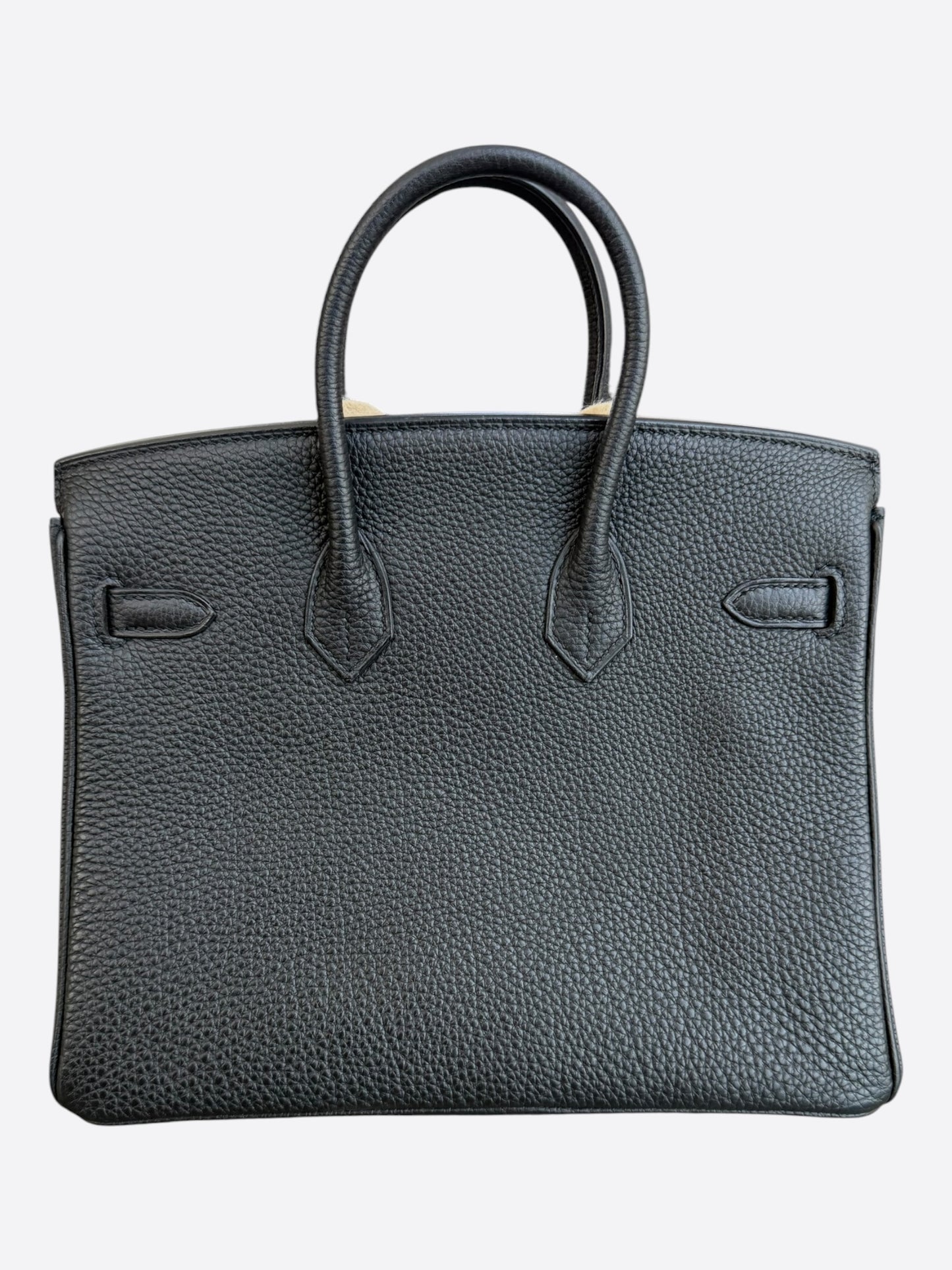 Hermes Black Togo & Rose Gold Hardware Birkin 25