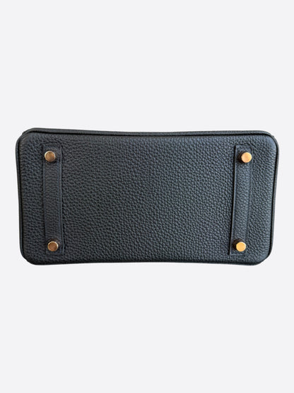 Hermes Black Togo & Rose Gold Hardware Birkin 25