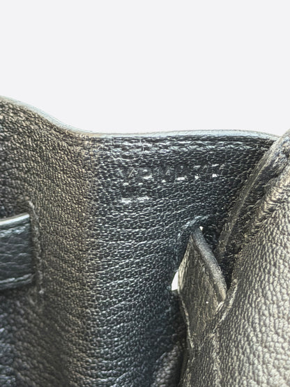 Hermes Black Togo & Rose Gold Hardware Birkin 25