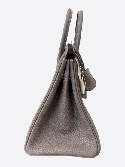 Hermes Etoupe Togo & Palladium Hardware Birkin 25