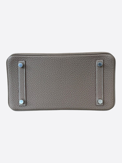 Hermes Etoupe Togo & Palladium Hardware Birkin 25