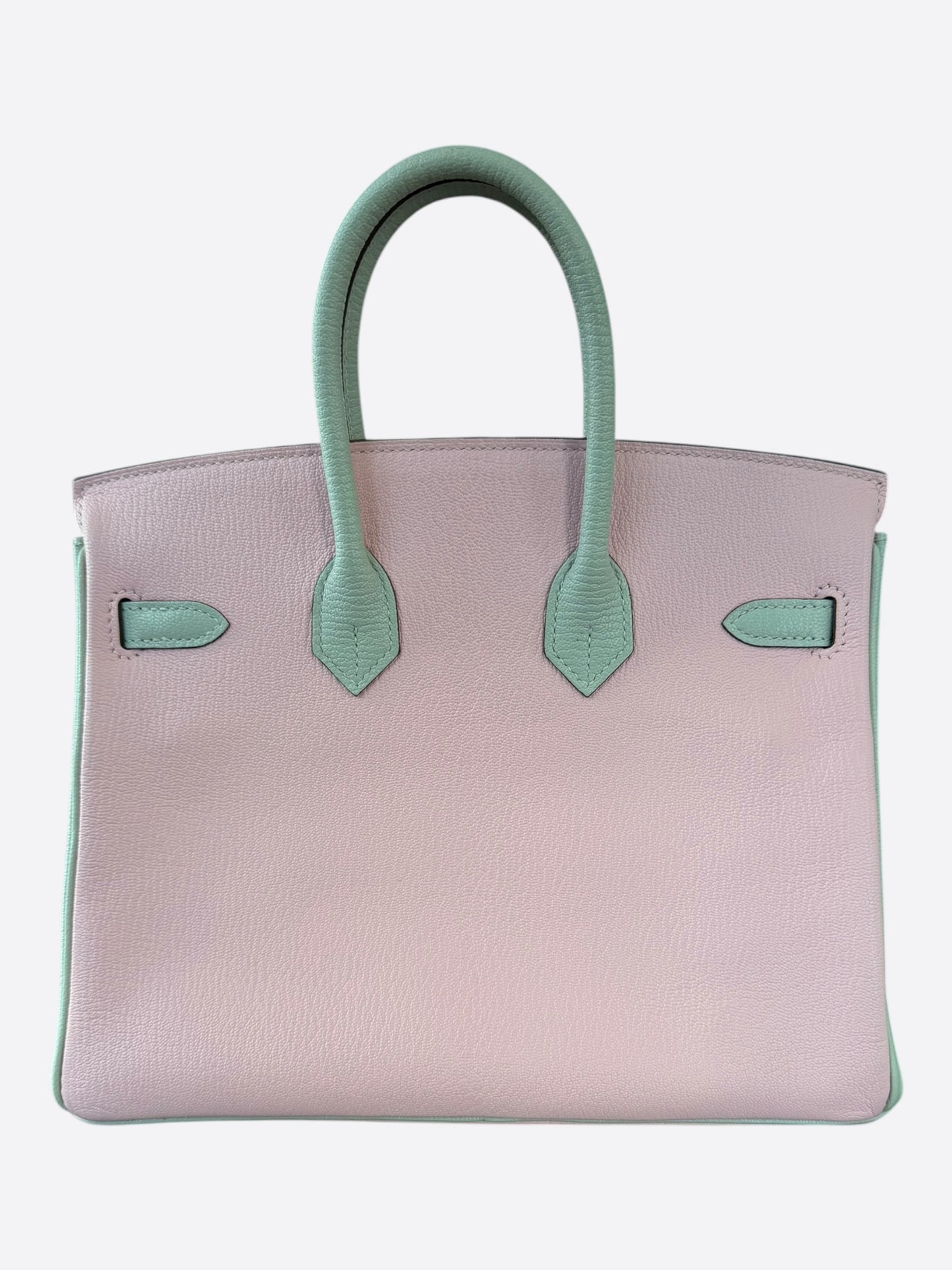 Hermes Sakura Bi-Color Chevre & Gold Hardware Birkin 25