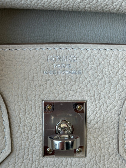 Hermes Craie Togo & Palladium Hardware Birkin 25