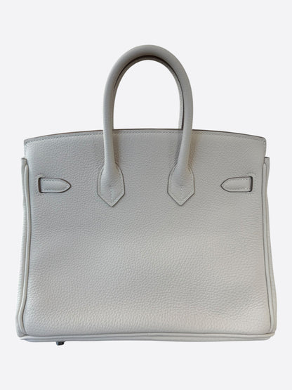 Hermes Craie Togo & Palladium Hardware Birkin 25