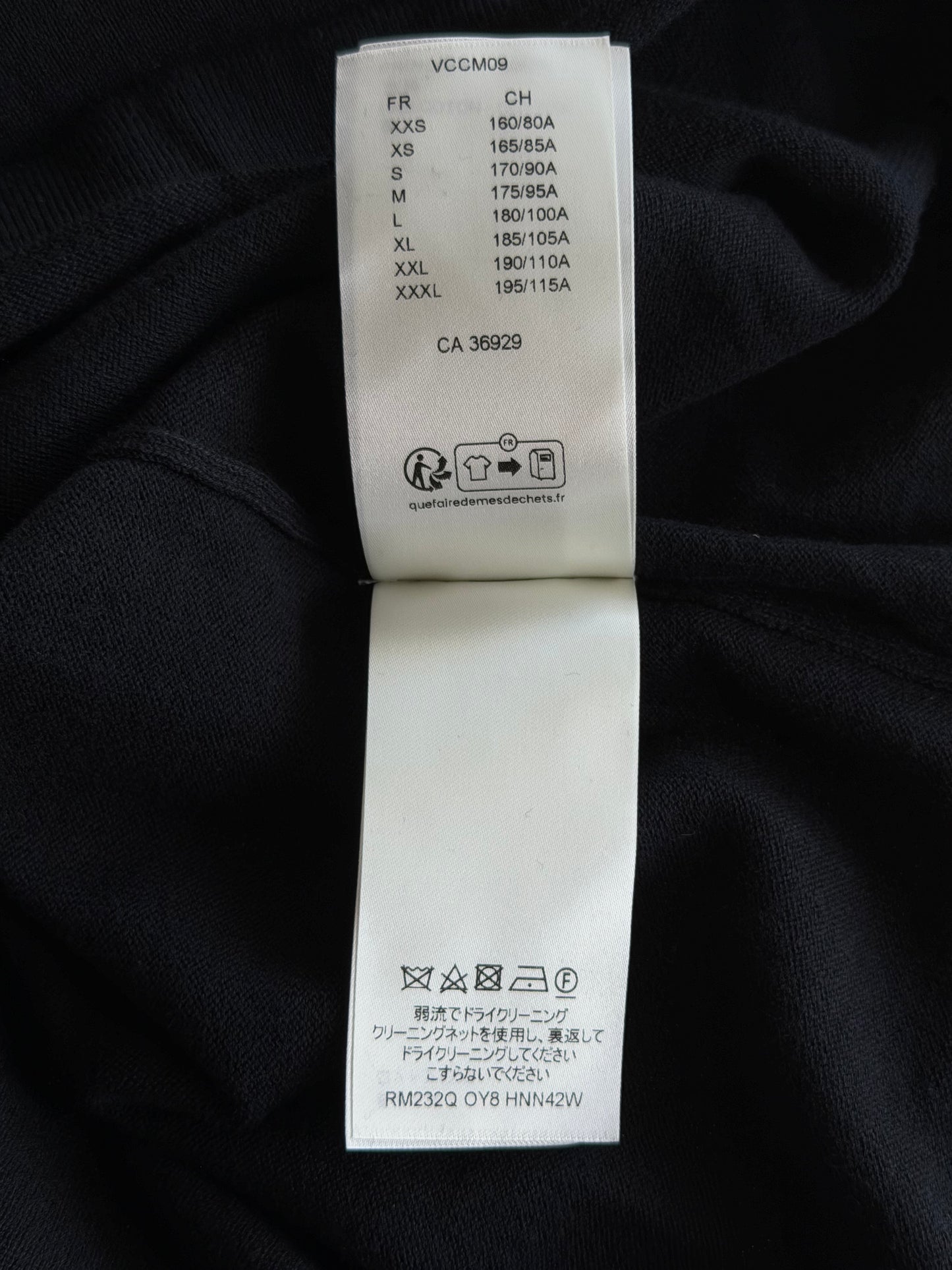 Louis Vuitton Black & White Pin Logo Embroidered T-Shirt