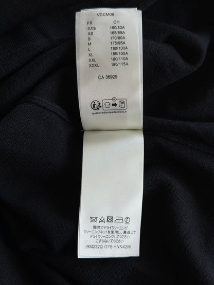 Louis Vuitton Black & White Pin Logo Embroidered T-Shirt