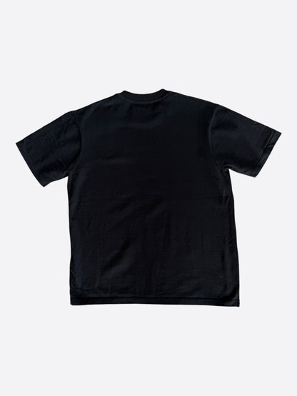 Louis Vuitton Black & White Pin Logo Embroidered T-Shirt