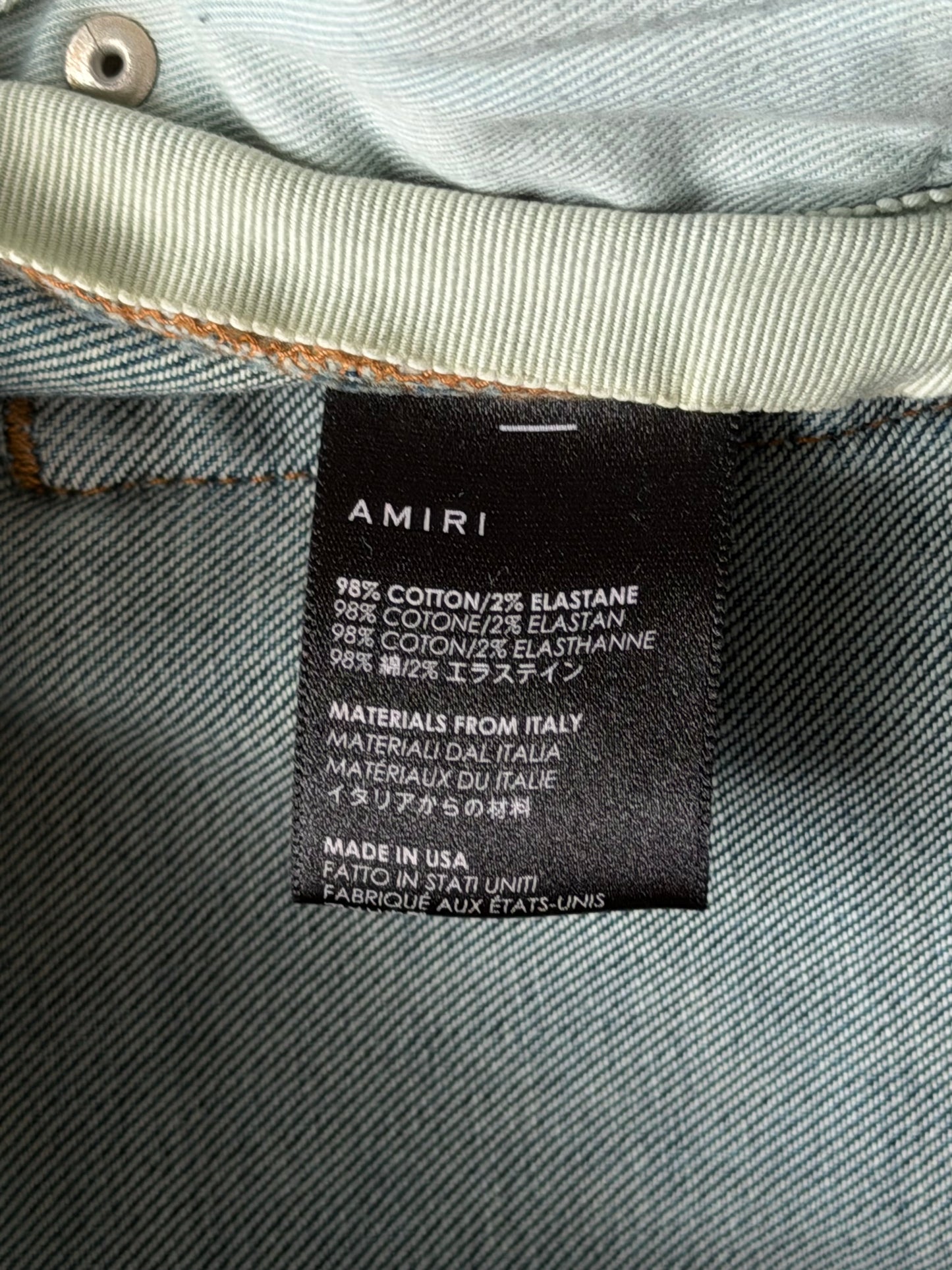 Amiri Clay Indigo Distressed MX1 Jeans