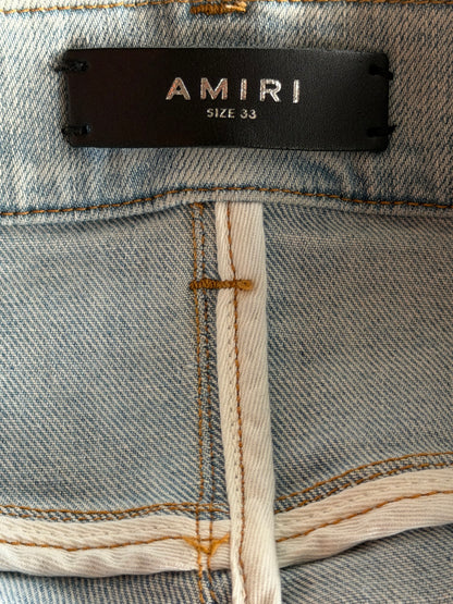 Amiri Light Indigo & Blue Patch MX1 Jeans