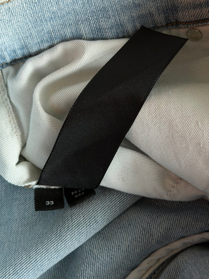 Amiri Light Indigo & Blue Patch MX1 Jeans