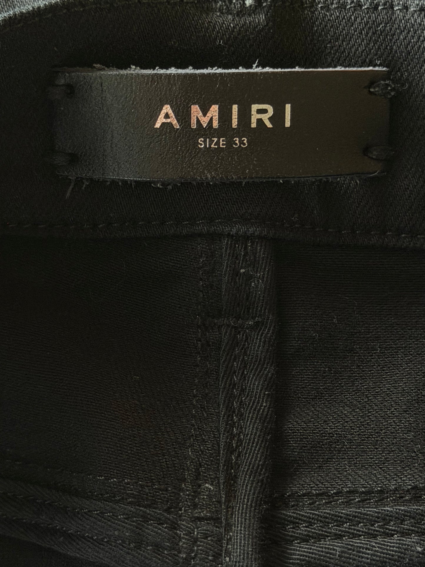 Amiri Black Patch MX1 Jeans