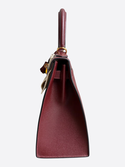 Hermes Rouge H Epsom & Gold Hardware Kelly 28