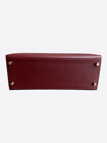 Hermes Rouge H Epsom & Gold Hardware Kelly 28