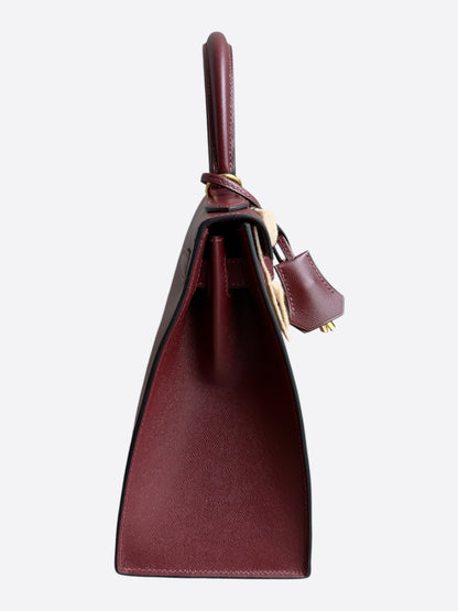 Hermes Rouge H Epsom & Gold Hardware Kelly 28