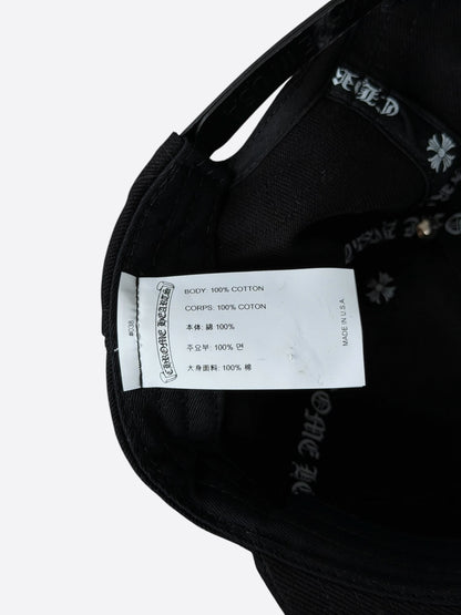 Chrome Hearts Black & White Horseshoe Logo Hat
