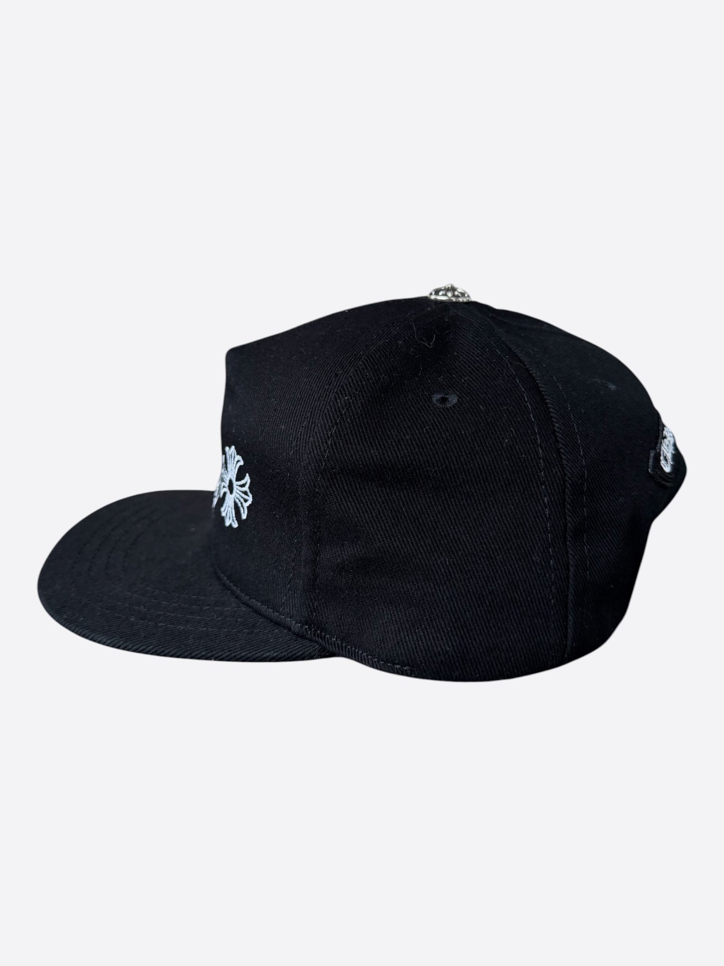 Chrome Hearts Black & White Horseshoe Logo Hat