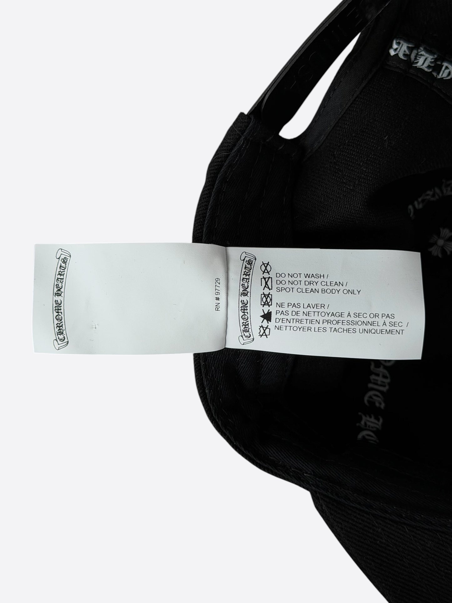 Chrome Hearts Black & White Horseshoe Logo Hat