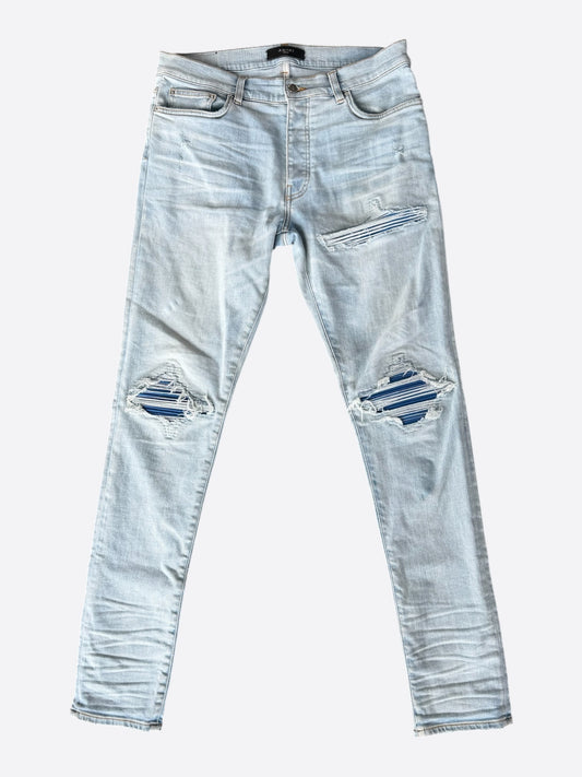Amiri Light Indigo & Blue Patch MX1 Jeans