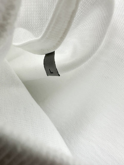 Dior Air Jordan White Embroidered Logo T-Shirt