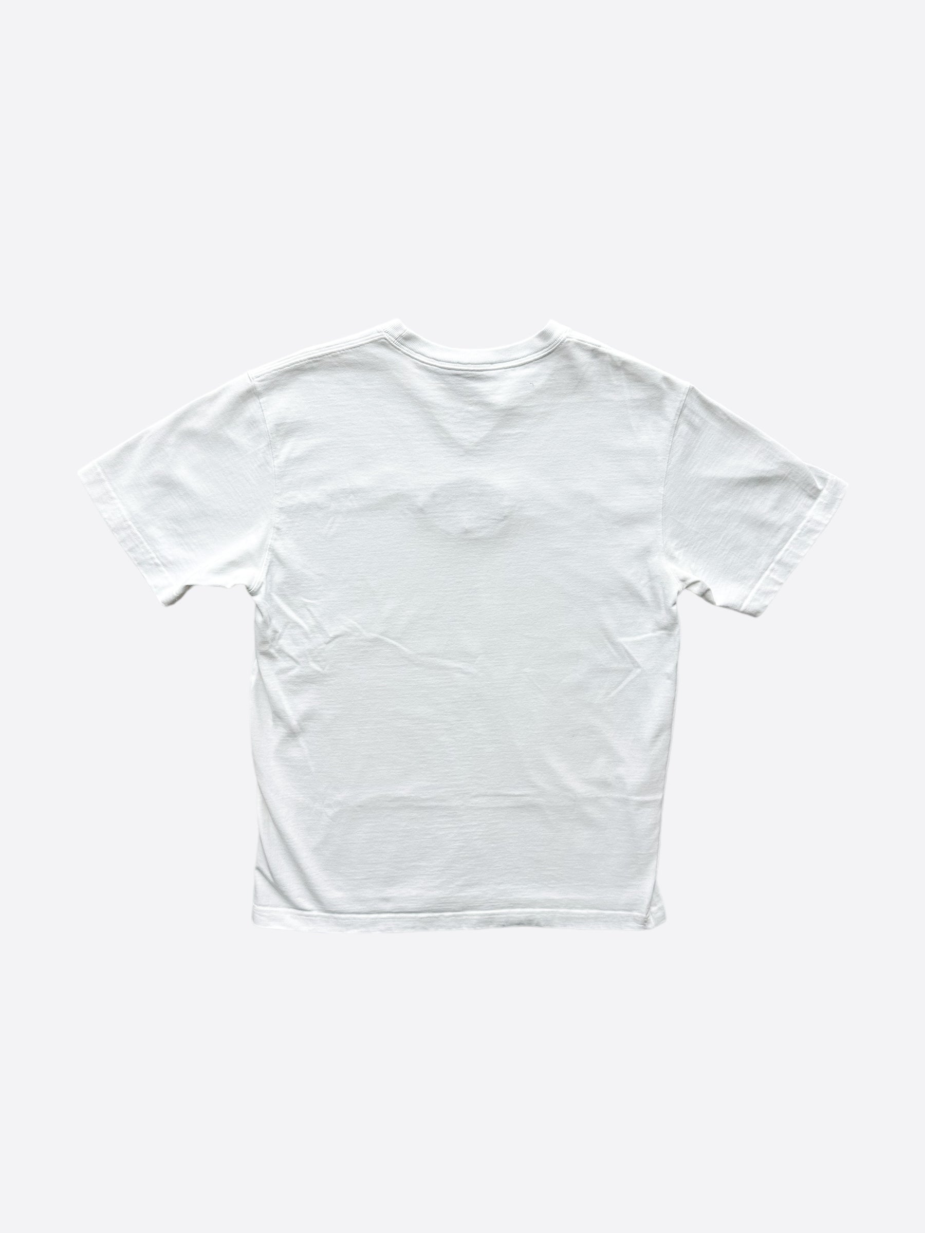 Dior Air Jordan White Embroidered Logo T-Shirt