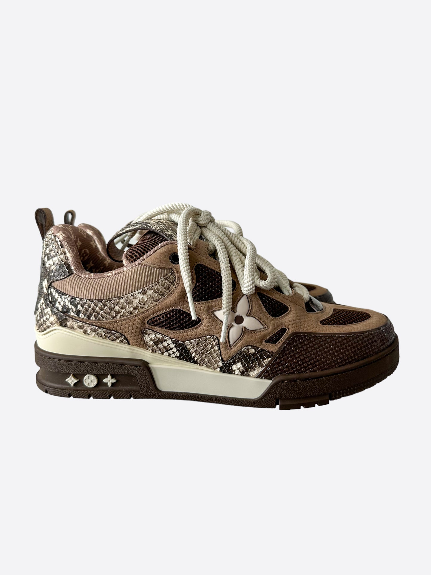 Louis Vuitton Brown & White Skate Trainers – Savonches