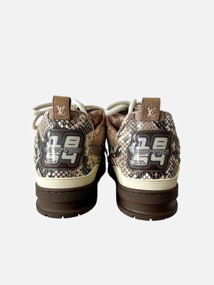 Louis Vuitton Brown & White Skate Trainers