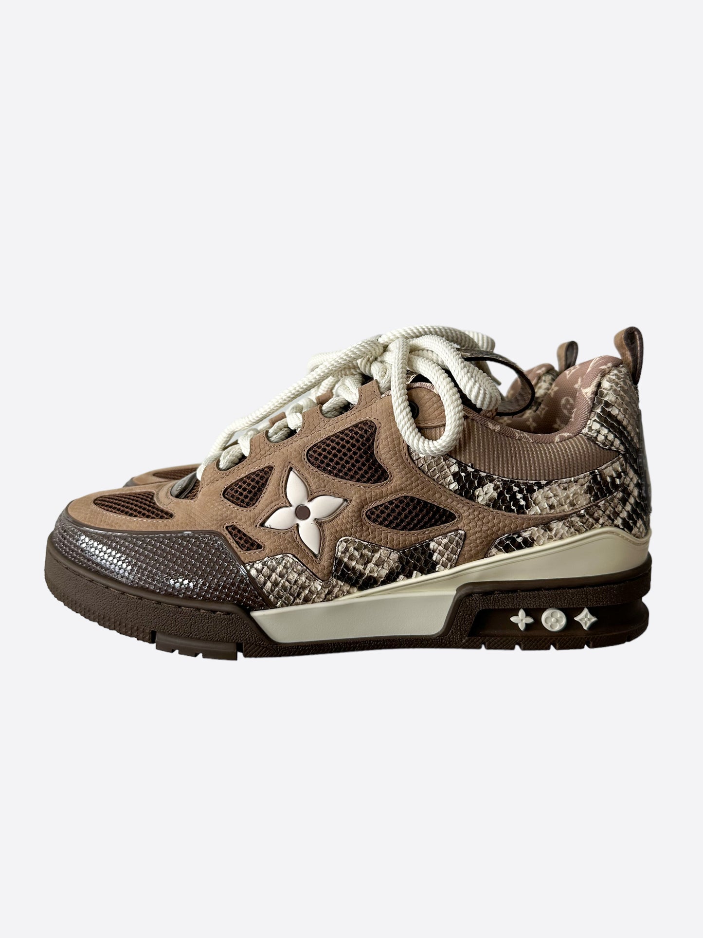 Louis Vuitton Brown & White Skate Trainers – Savonches