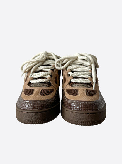 Louis Vuitton Brown & White Skate Trainers