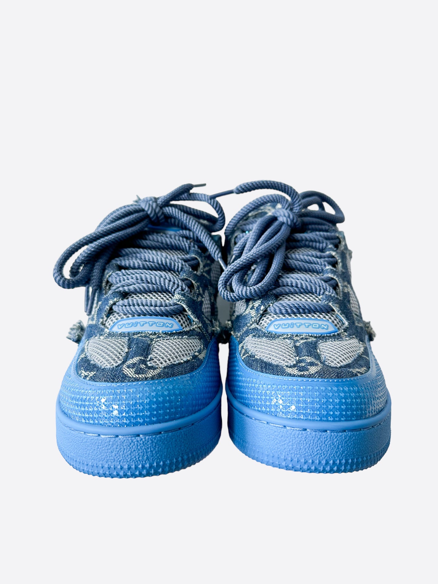 blue denim louis vuitton sneakers