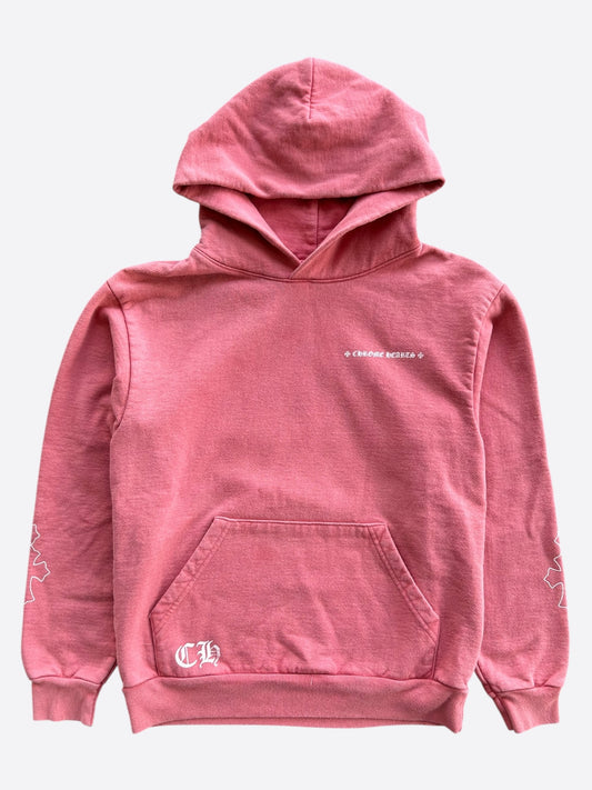 Chrome Hearts Drake Red Certified Cross Logo Hoodie