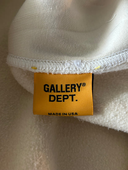 Gallery Dept Cream Boxing Gloves Logo Hoodie