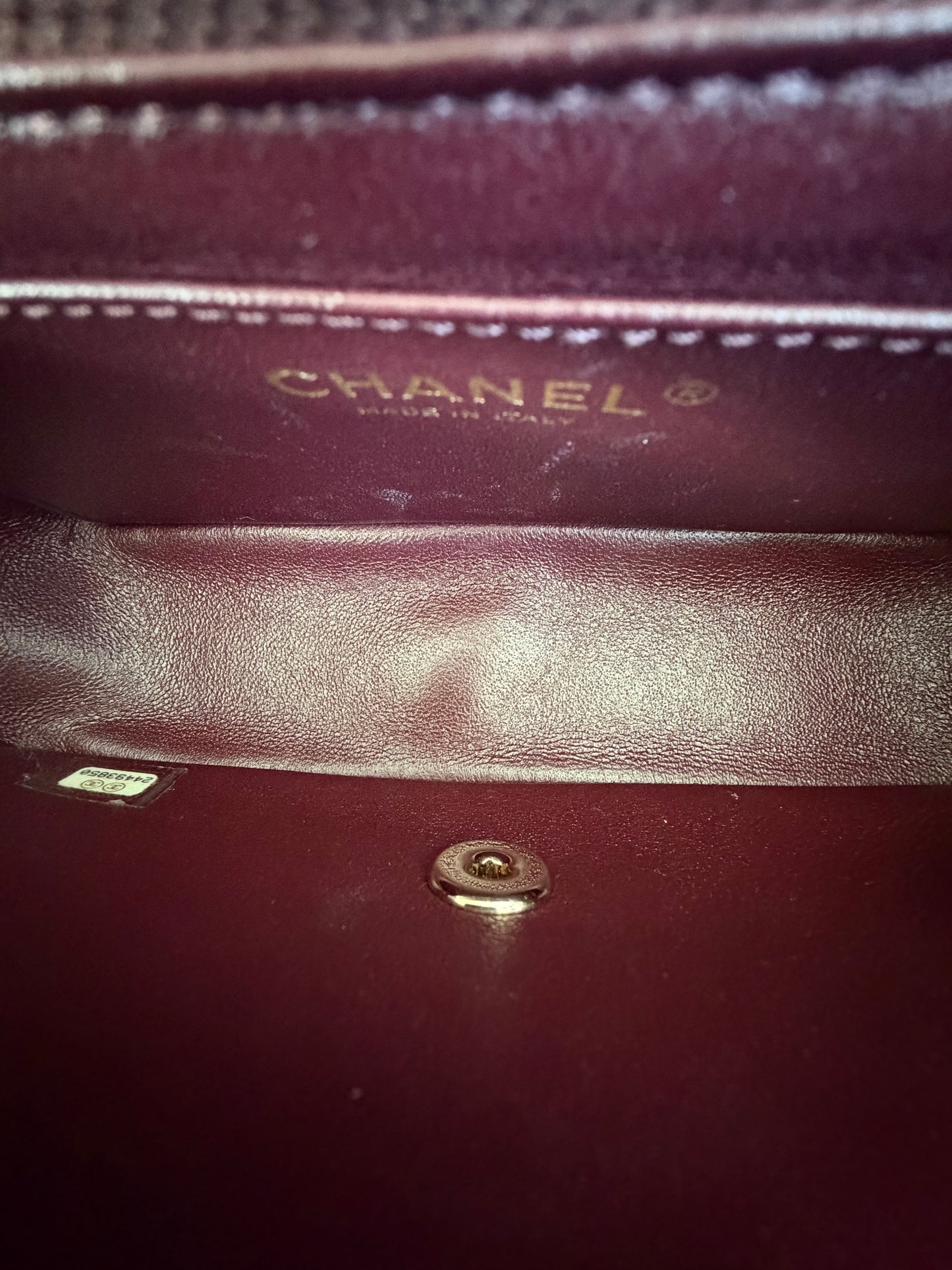 Chanel Black Caviar Quilted Mini Rectangular Flap Bag