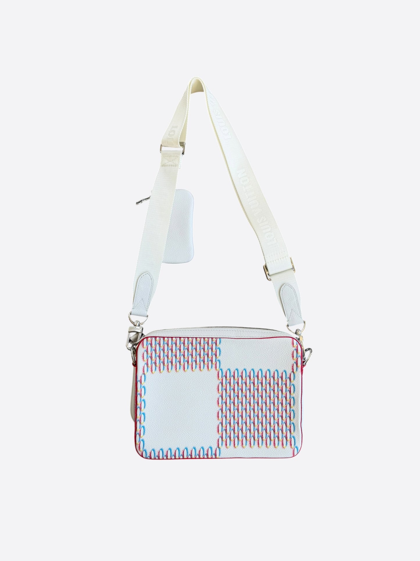 Louis Vuitton White Damier Spray Trio Messenger Bag