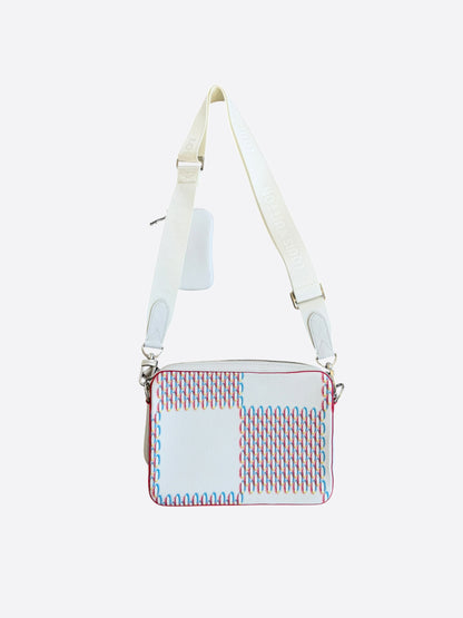 Louis Vuitton White Damier Spray Trio Messenger Bag