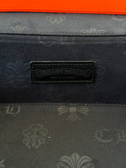 Chrome Hearts Orange & Plaid Fleur Jewelry Case