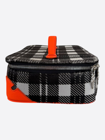 Chrome Hearts Orange & Plaid Fleur Jewelry Case