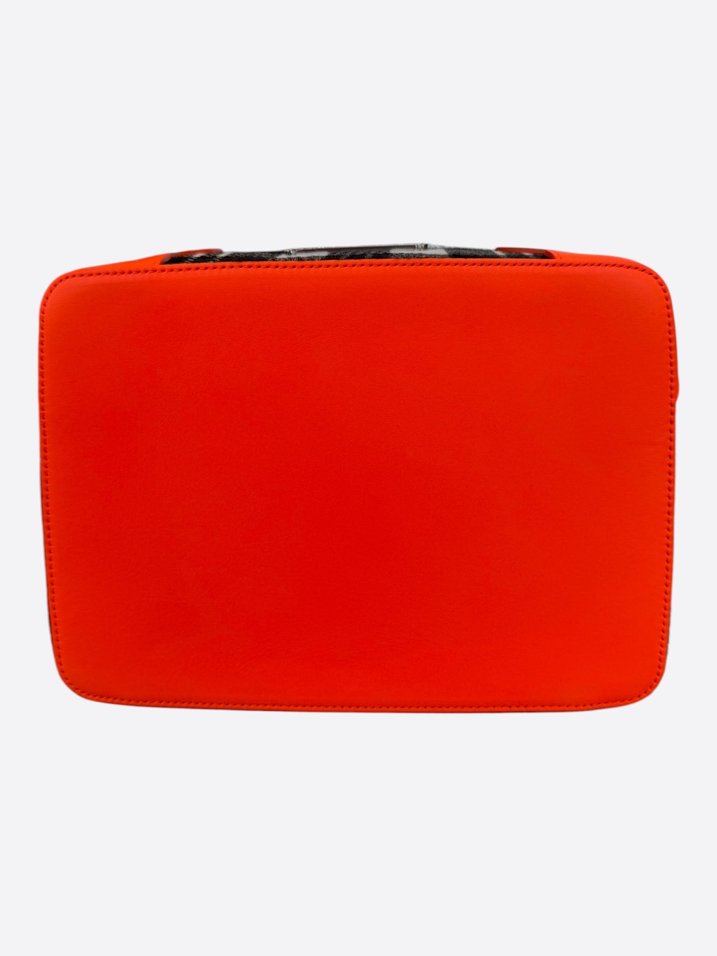 Chrome Hearts Orange & Plaid Fleur Jewelry Case