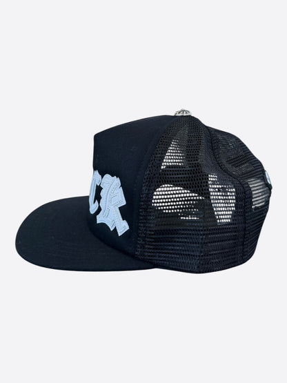 Chrome Hearts Black & White F*** Patch Trucker Hat