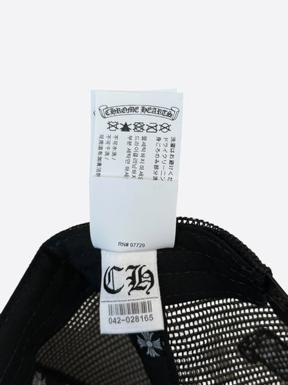 Chrome Hearts Black & White F*** Patch Trucker Hat