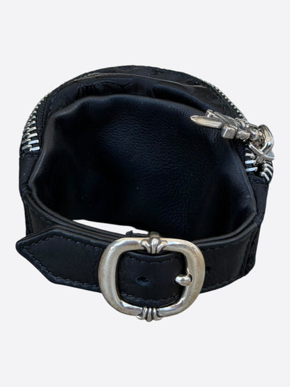 Chrome Hearts Black Stencil Nylon Wrist Bag