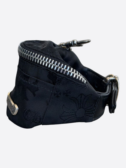 Chrome Hearts Black Stencil Nylon Wrist Bag