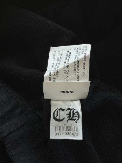 Chrome Hearts Black & White Cross Logo Sweatpants