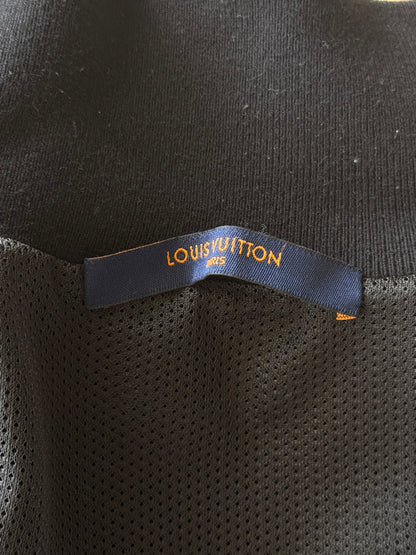 Louis Vuitton Black & Blue Monogram Fair Isle Track Jacket
