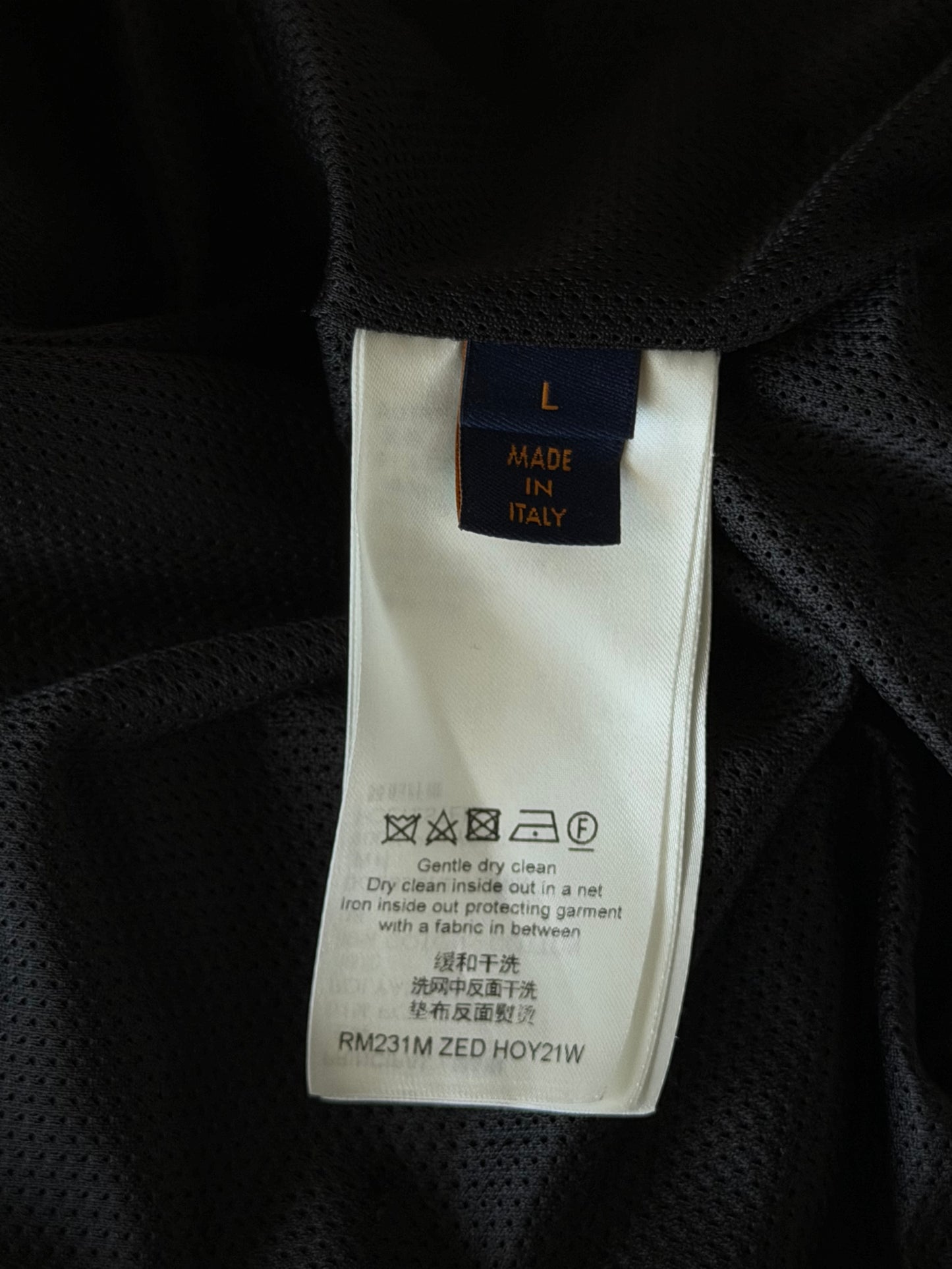 Louis Vuitton Black & Blue Monogram Fair Isle Track Jacket