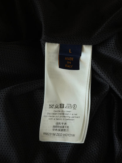 Louis Vuitton Black & Blue Monogram Fair Isle Track Jacket