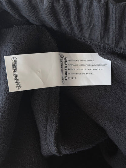 Chrome Hearts Black Triple Cross Patch Paper Jam Sweatpants