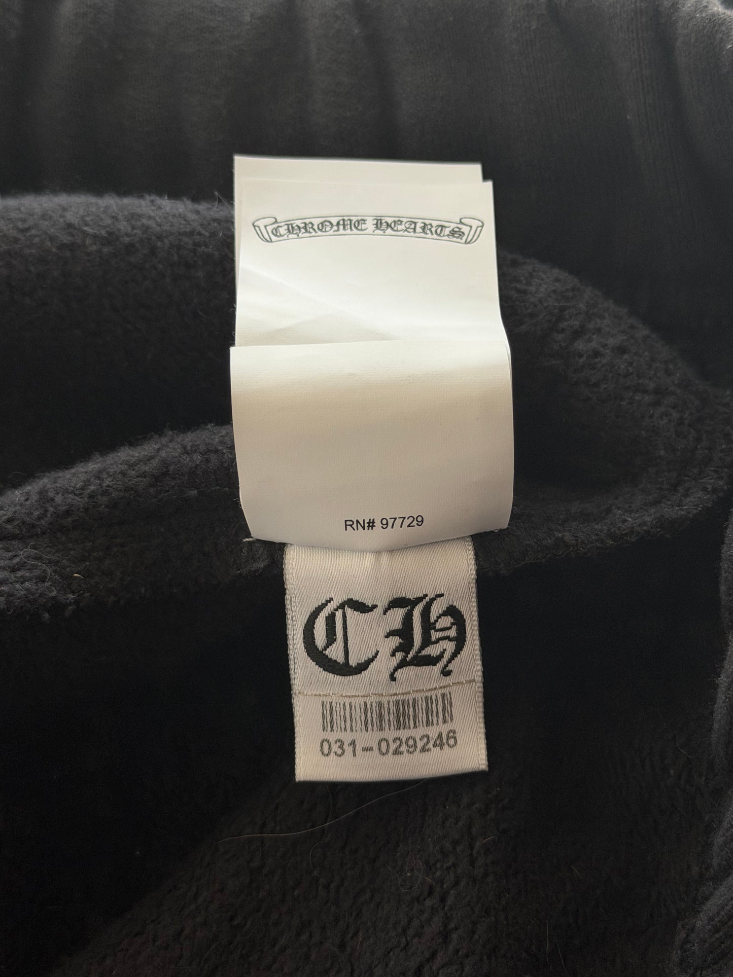 Chrome Hearts Black Triple Cross Patch Paper Jam Sweatpants