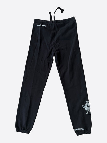 Chrome Hearts Black & White Cross Logo Sweatpants