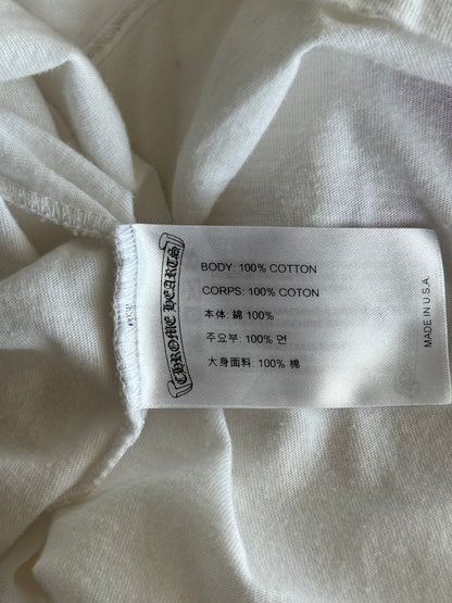 Chrome Hearts White & Purple Neck Logo Longsleeve T-Shirt